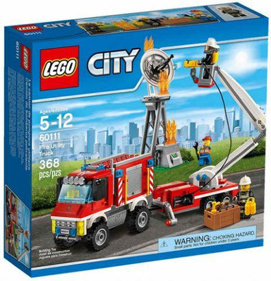 LEGO Set-Fire Utility Truck-Town / City / Fire-60111-1-Creative Brick Builders